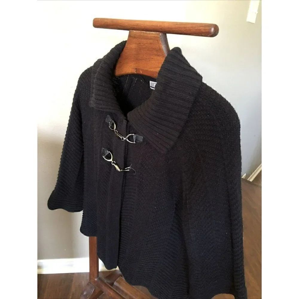 JM Collection Women's Wing-Collar Flyaway Cardigan- Sweater Size XL  3/4 Sleeve
